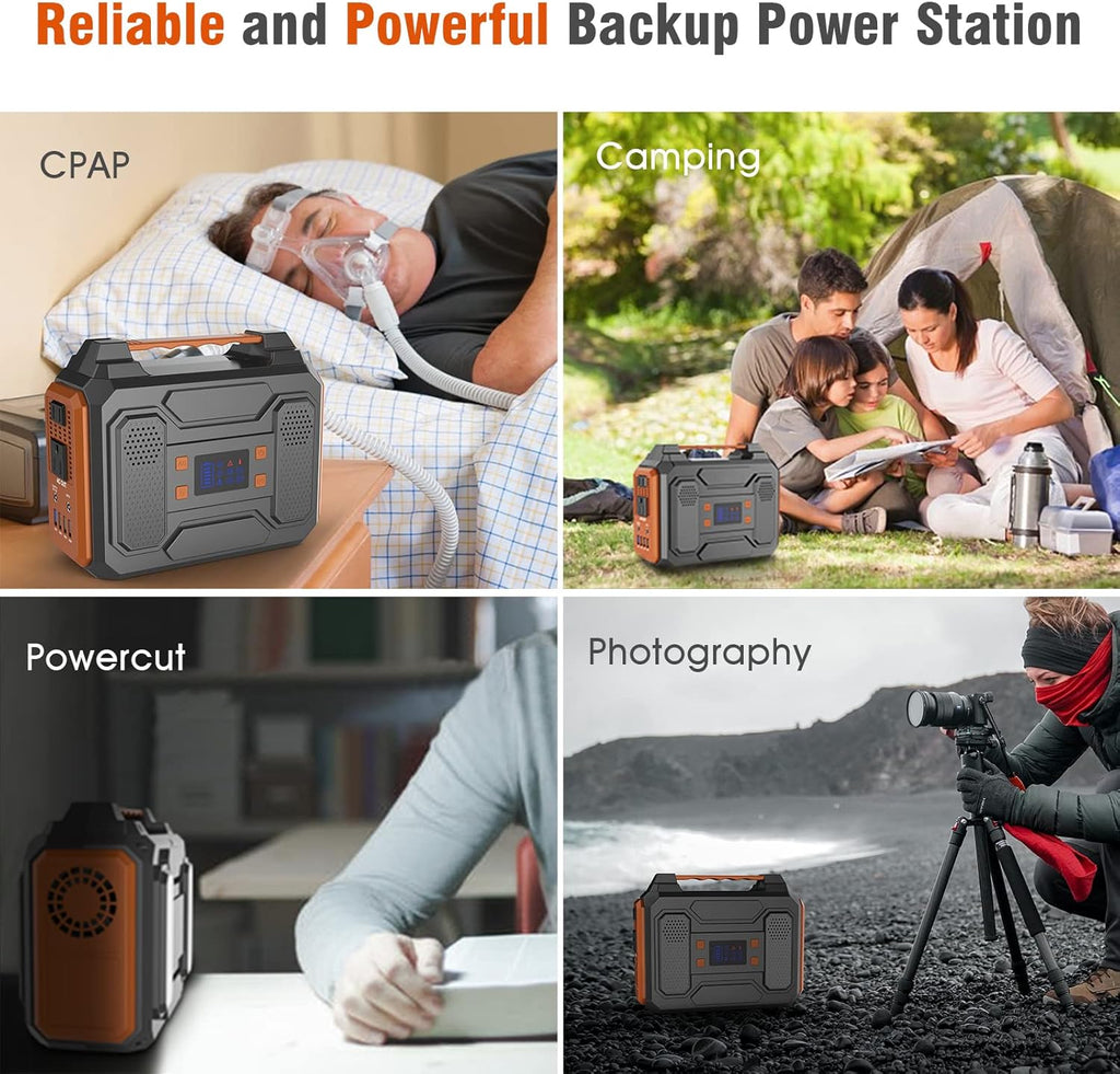 Portable Power Station 300W 280Wh 75000mAh Lithium Battery Backup Power Source with Flashlight C435297