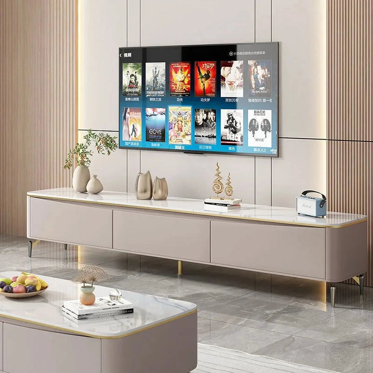 Tv Stand Cabinet Media Console Q6652