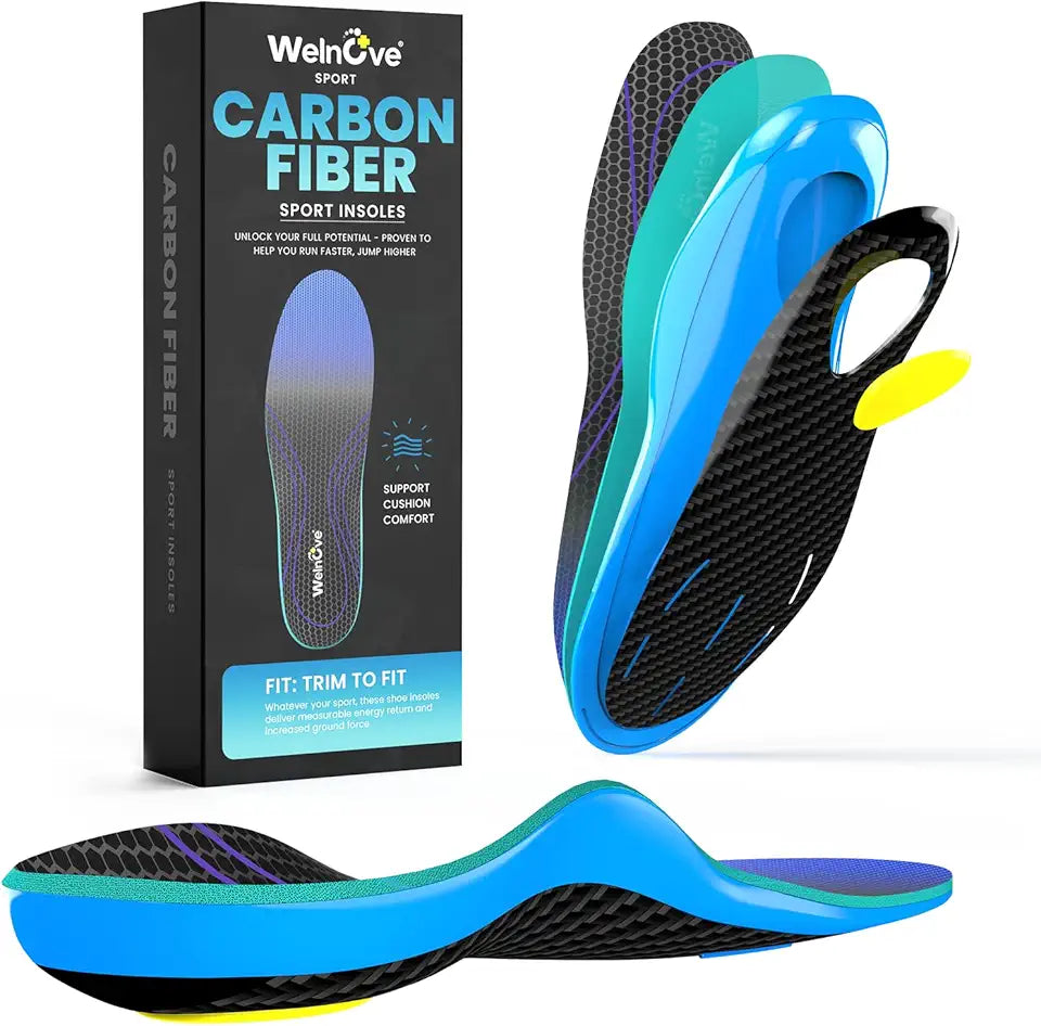 Carbon Fiber Sport Insoles with Arch Support M660