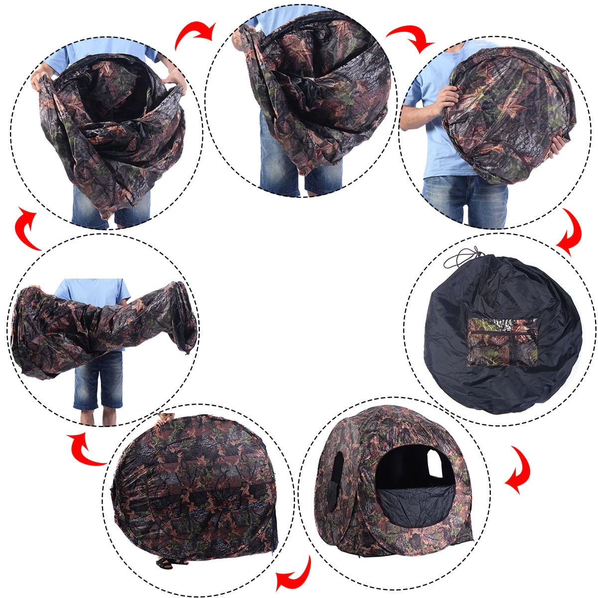 Portable Pop Up Camo Hunting Blind H15829