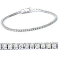 2ct Diamond Tennis Bracelet 14K White Gold 7" A3073
