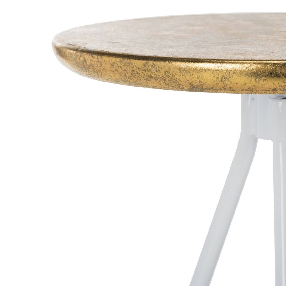 White/Gold Counter Stool I62800