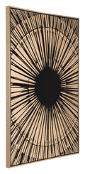 Canvas Black Gold Sunburst F5745