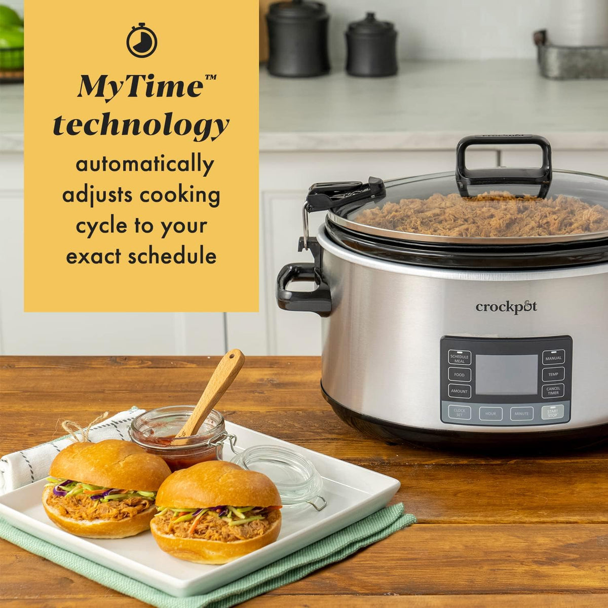 7Qt Programmable Stainless Steel Slow Cooker T1761
