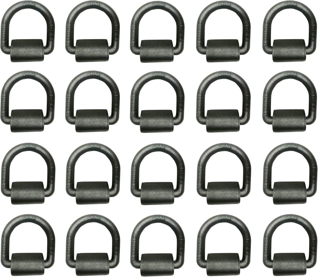 10-Pack Forged Steel Weld-On D Rings E63112