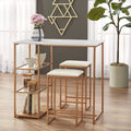 3-Piece Counter Height Dining Set with Table and 2 Stools L369