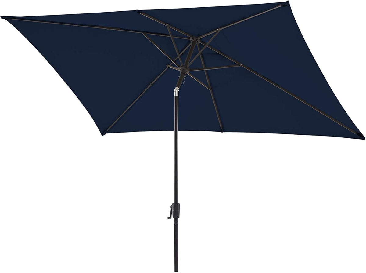 Olefin Rectangular Market Umbrella with Push Button Tilt S84917