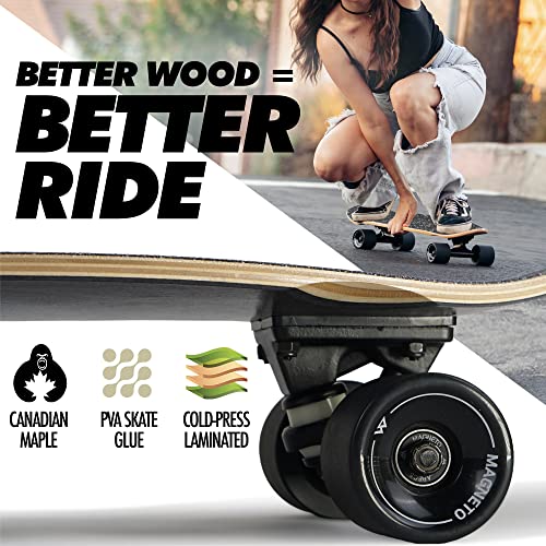 27.5" x 7.5" 6-Layer Canadian Maple Double Kick Concave Deck Skateboard P247