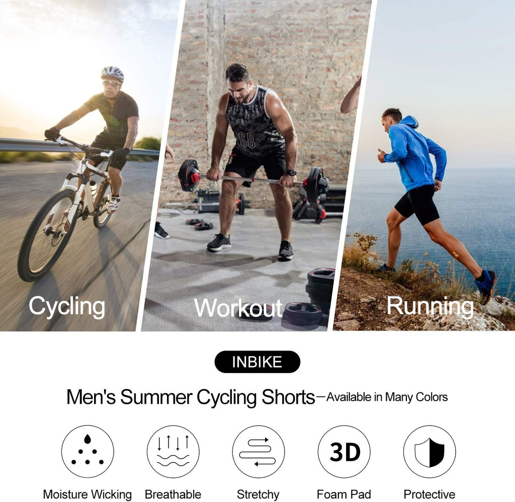 3D Padded Blue Cycling Shorts K61838