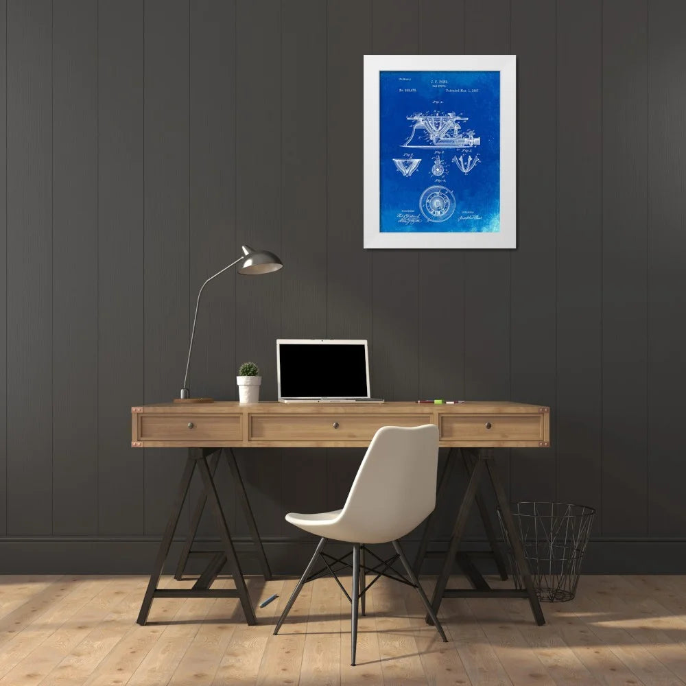 White Modern Wood Framed Museum Art Print Z390