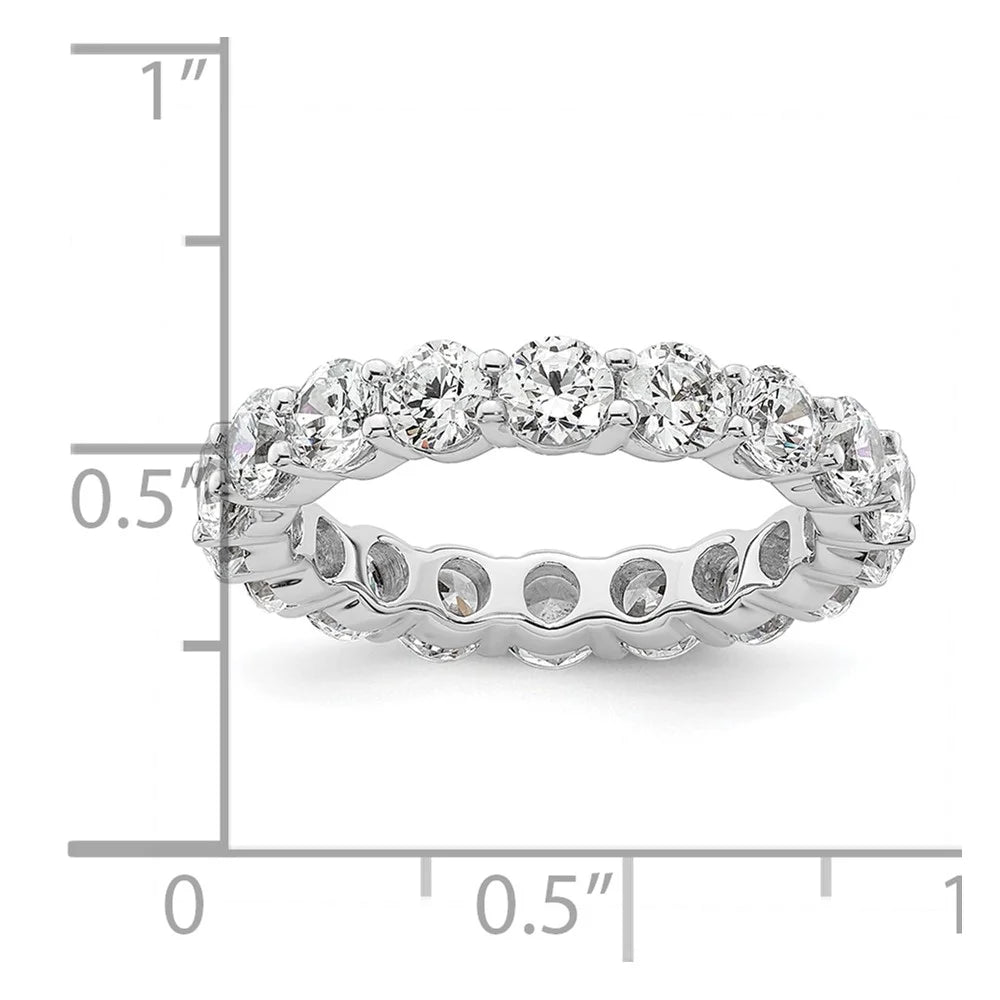 14k White Gold Size 6 3 carat Diamond Eternity Band N47096