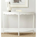 Solid Wood Console Table Shady White D2970