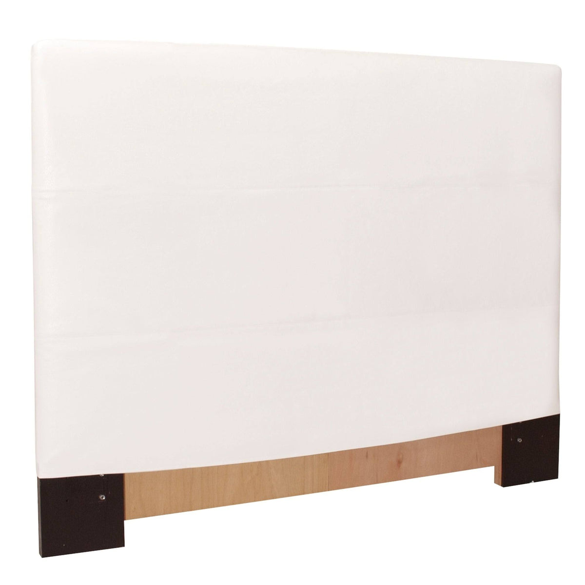 White Faux Leather Headboard Y436