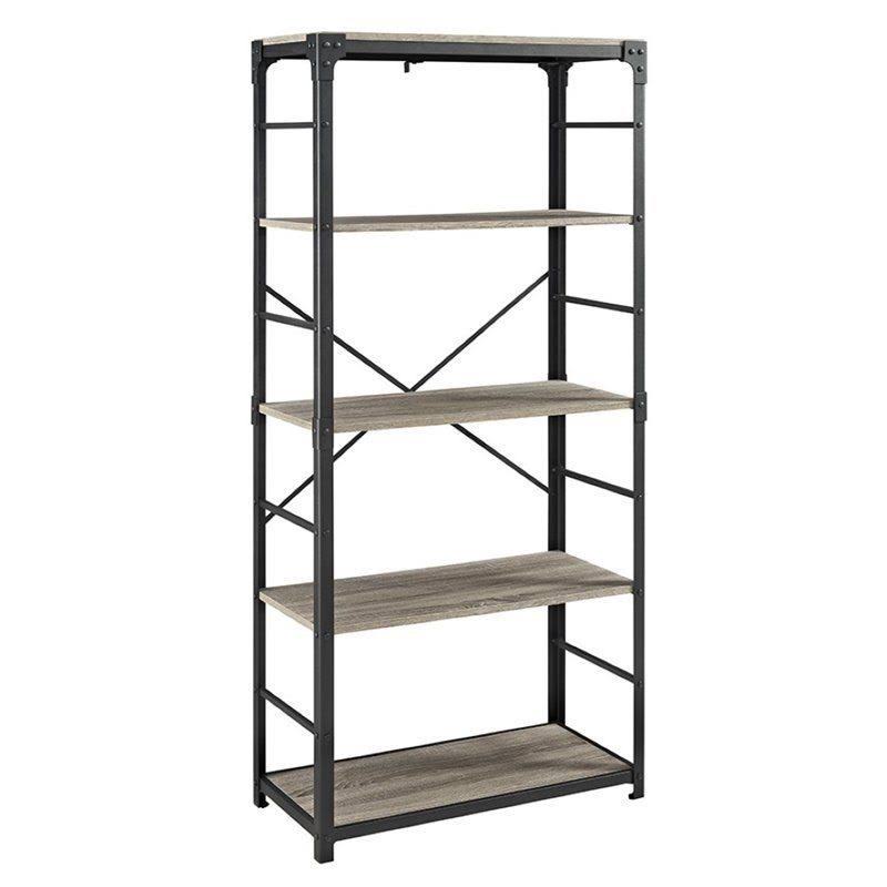 4 Shelf Bookcase in Driftwood R1487