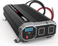 2000 Watts Power Inverter, 12v to 110v, Two AC Outlets, Two USB Ports, DC to AC Converter V3858