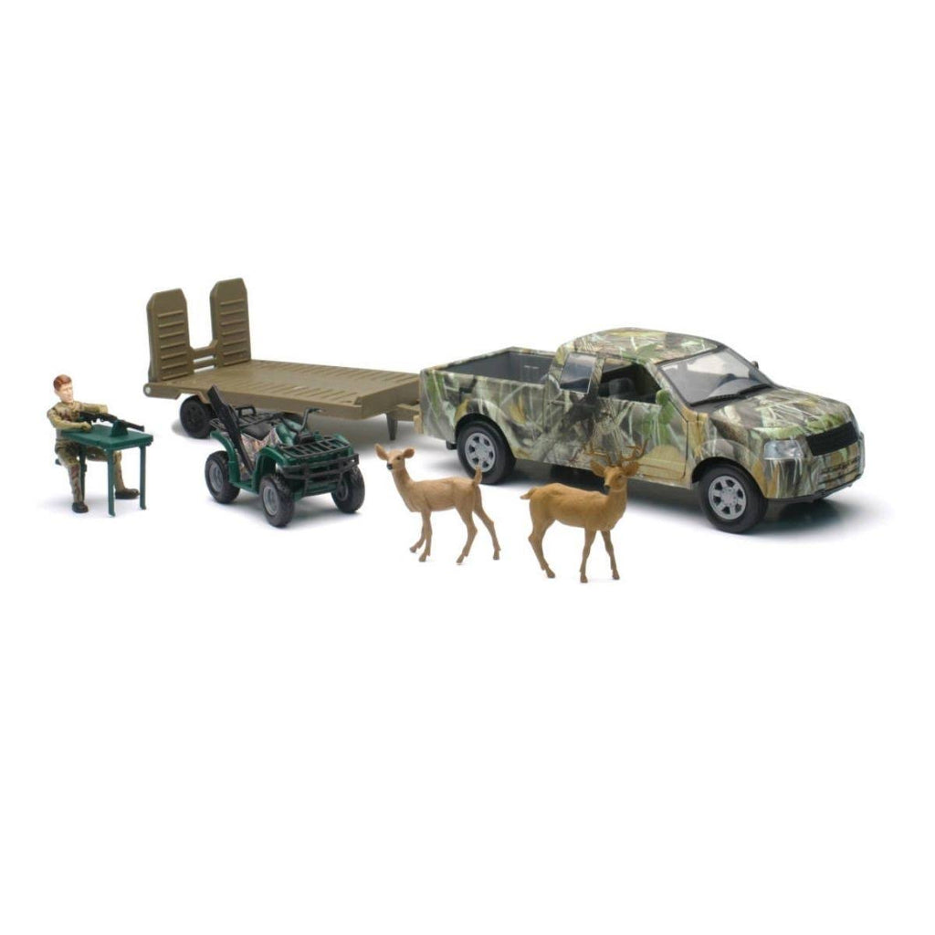 Camo Pick Up Truck with Jon Boat Set N781