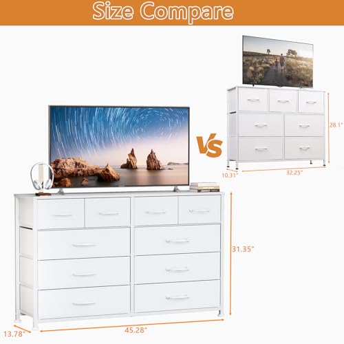 Black 10 Drawer Dresser Z342