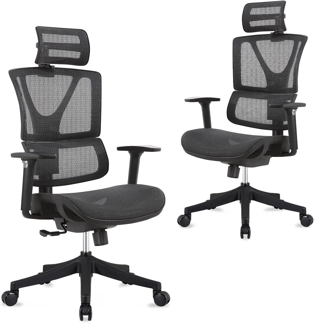 Ergonomic Mesh Computer Chair with Lumbar Support and Headrest P835