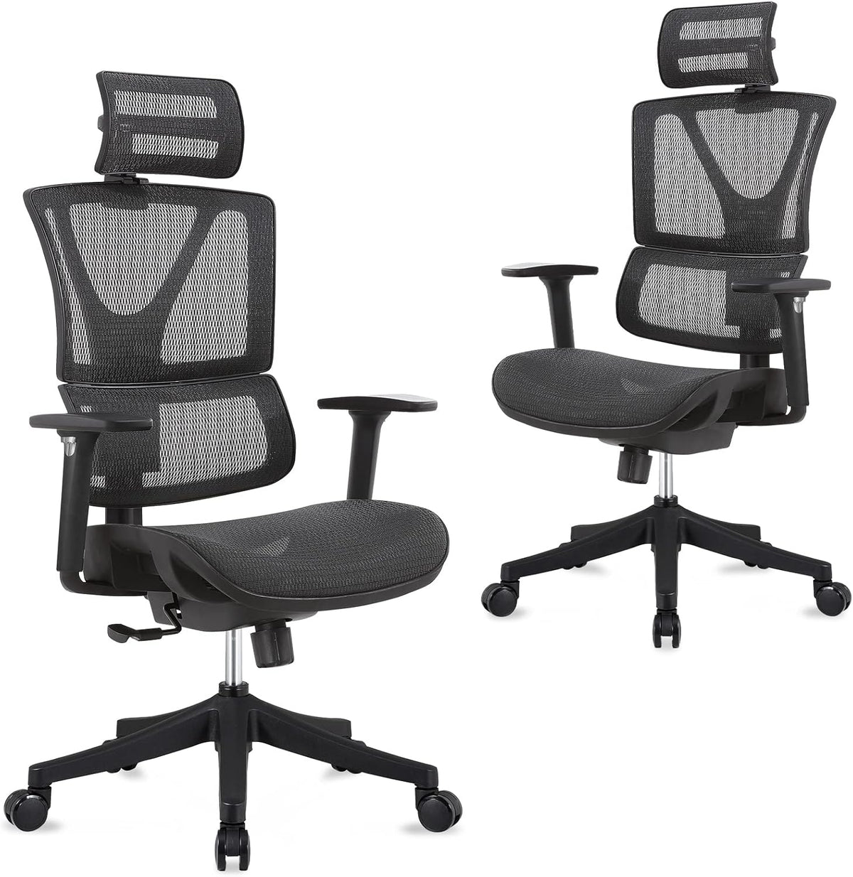 Ergonomic Mesh Computer Chair with Lumbar Support and Headrest P835