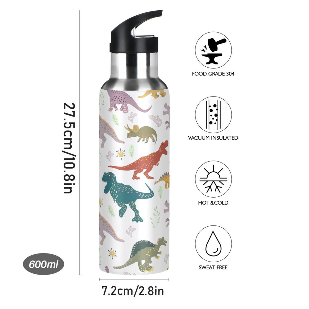 Stainless Steel Insulated Water Bottle with Straw Lid R5952