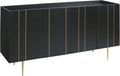 Black Accent Cabinet or TV Stand S8078