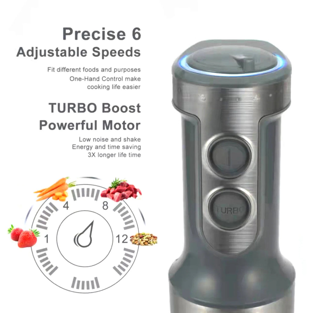 5-in-1 Hand Blender with Adjustable Speeds I800