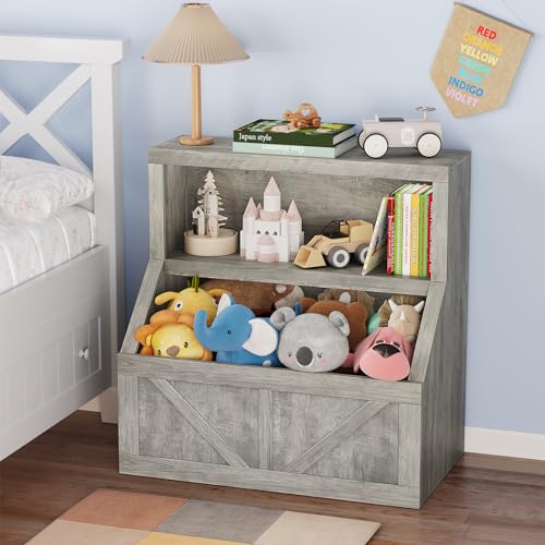Wooden Kids Bookshelf and Toy Storage X6082