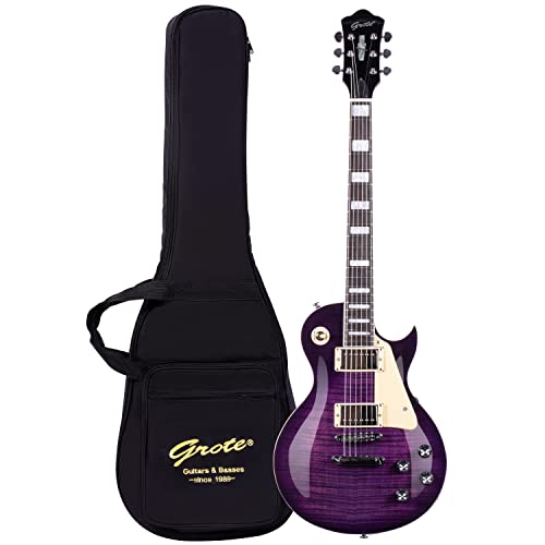 Purple Solid Body Electric Guitar with Gigbag A274637