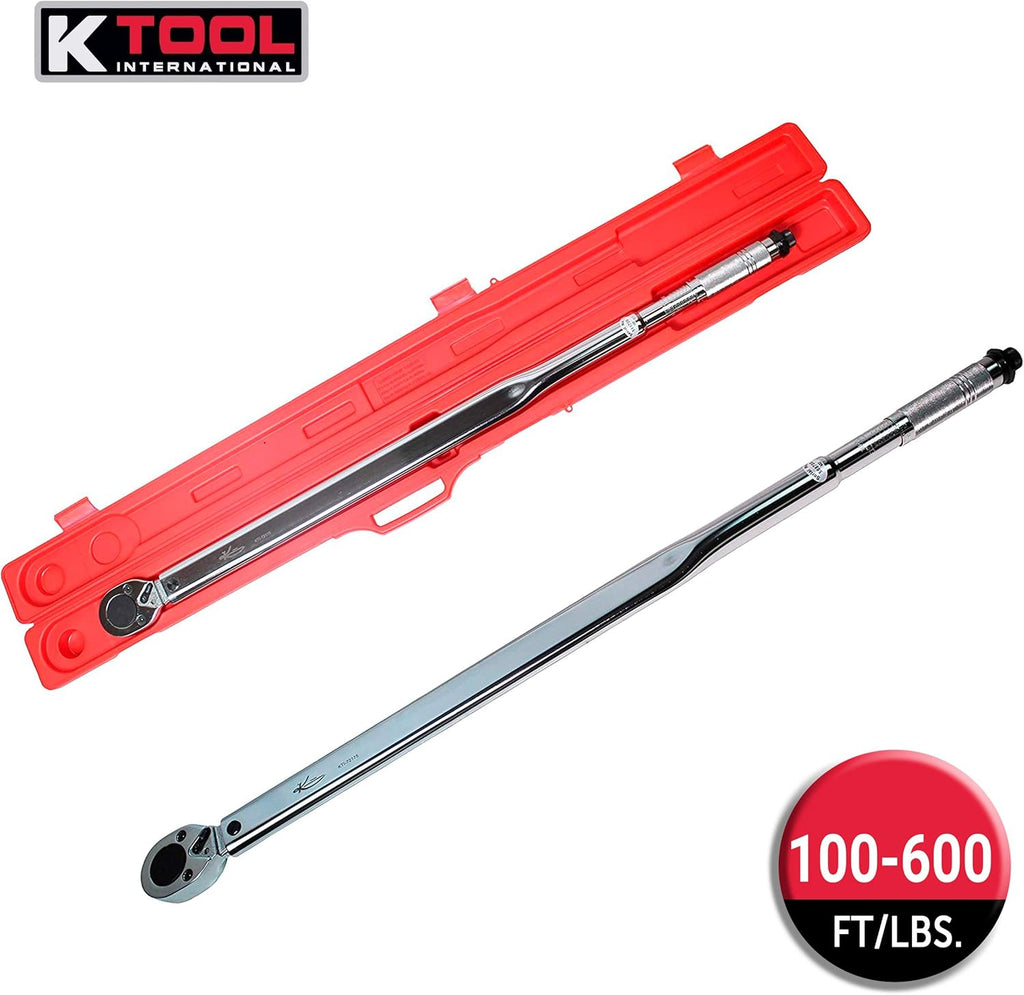 3/4 Drive Click Style 42 Long Torque Wrench, 100-600 ft/lbs D4797