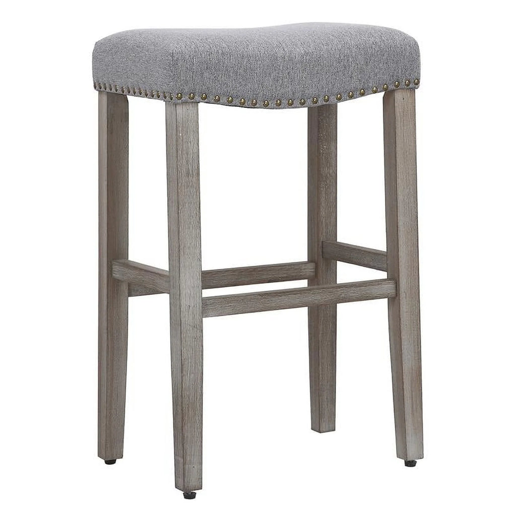 29" Upholstered Saddle Seat Bar Stool Set of 3 P916