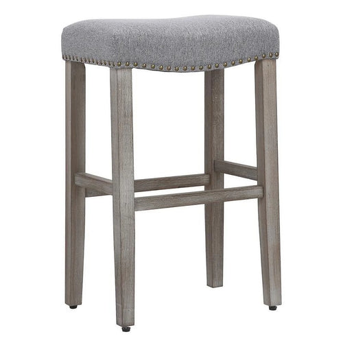 29" Upholstered Saddle Seat Bar Stool Set of 3 P916