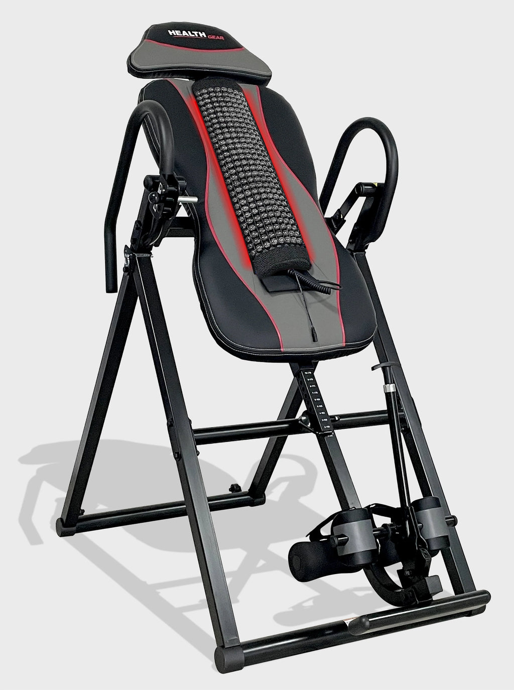 Black 300lb Weight Capacity Heat and Vibration Massage Inversion Table F254695