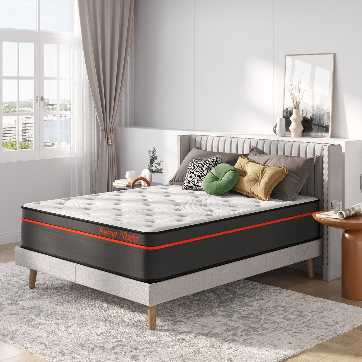 14 Pillow Top Gel Memory Foam Hybrid Mattress Queen Size F47225