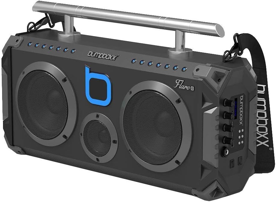 Black Graffiti Retro Bluetooth Boombox R15992