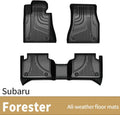 Black TPE All Weather Car Floor Mats Full Set L597