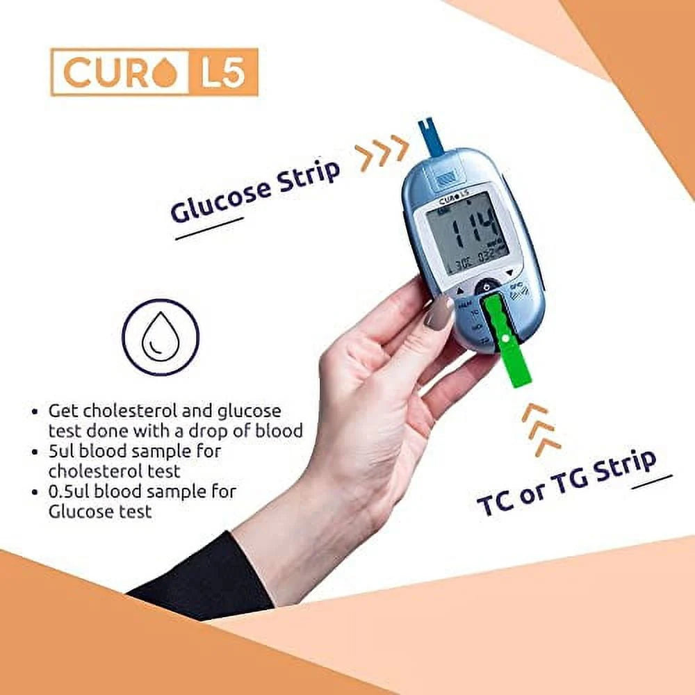 Digital Cholesterol Test Kit with 10 Strips F236342