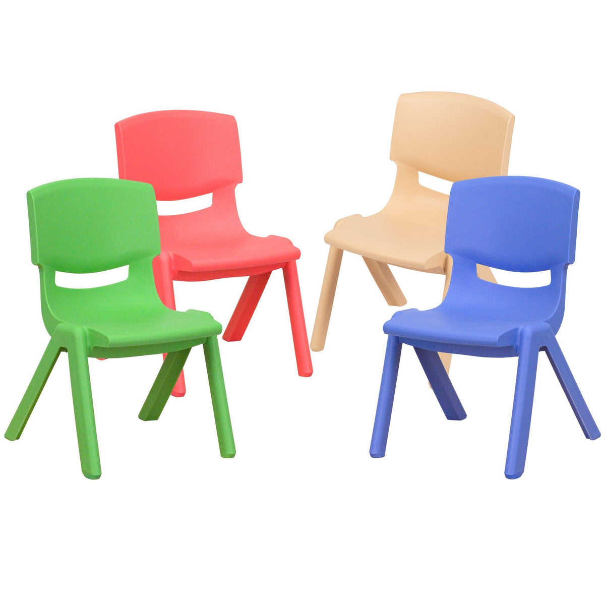 4 Pack Plastic Stackable School Chairs L354