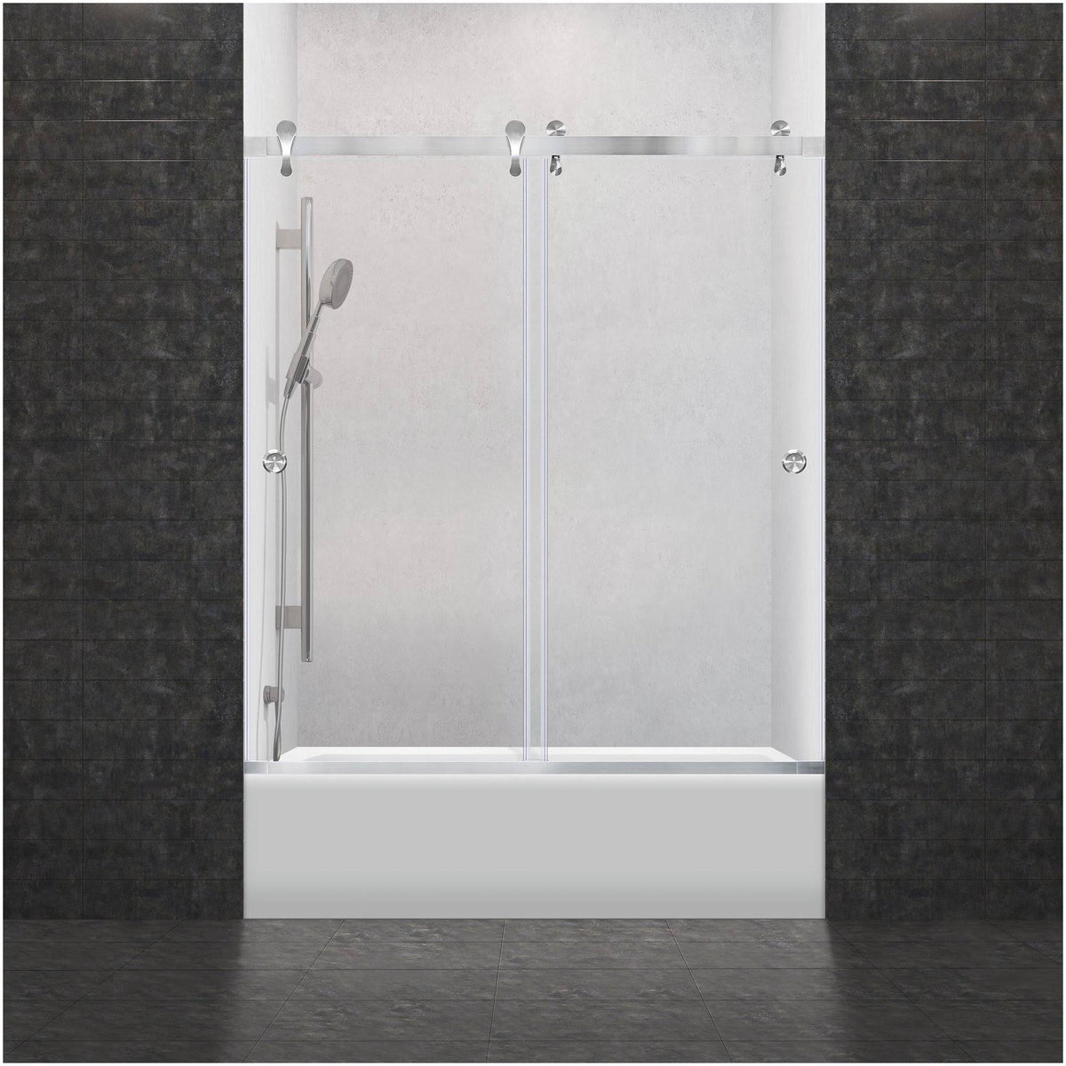 60 x 62 Bypass Frameless Tub Door L8480