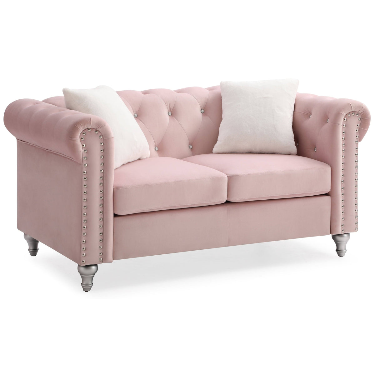 Black Velvet Loveseat N732282