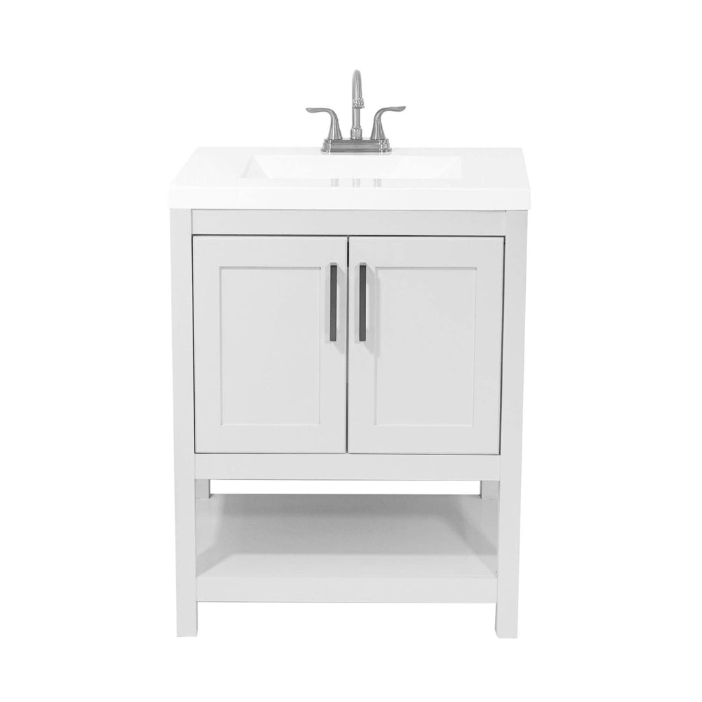 Bath Vanity with Cultured Marble or Quartz Stone Top S68388