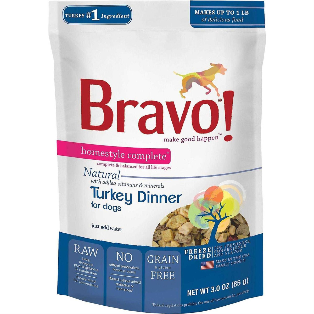 Freeze-Dried Turkey Dinner Dog Food S4176
