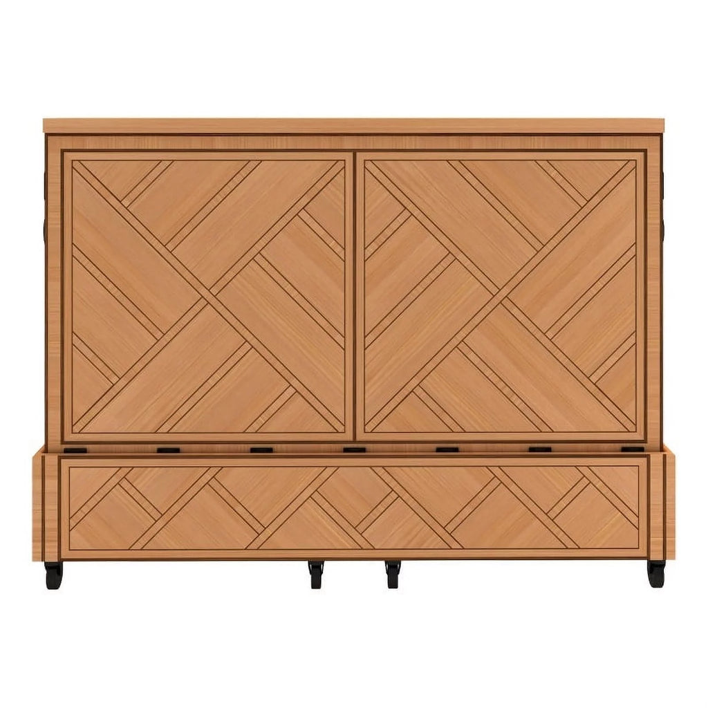 Queen Solid Wood Murphy Cabinet Bed T498566
