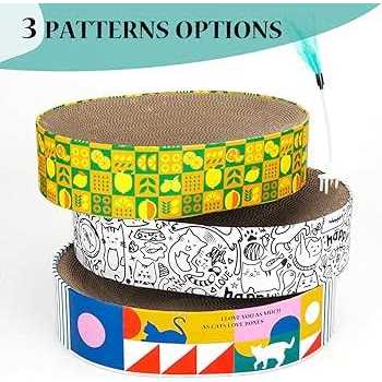 2in1 Oval Cardboard Cat Scratcher Bed L675109