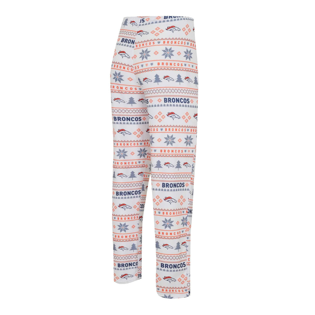 White/Navy Long Sleeve T-Shirt & Pants Sleep Set C45846