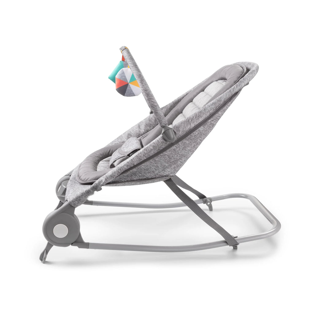 2-in-1 Baby Bouncer & Rocker, Light Gray Tweed K819