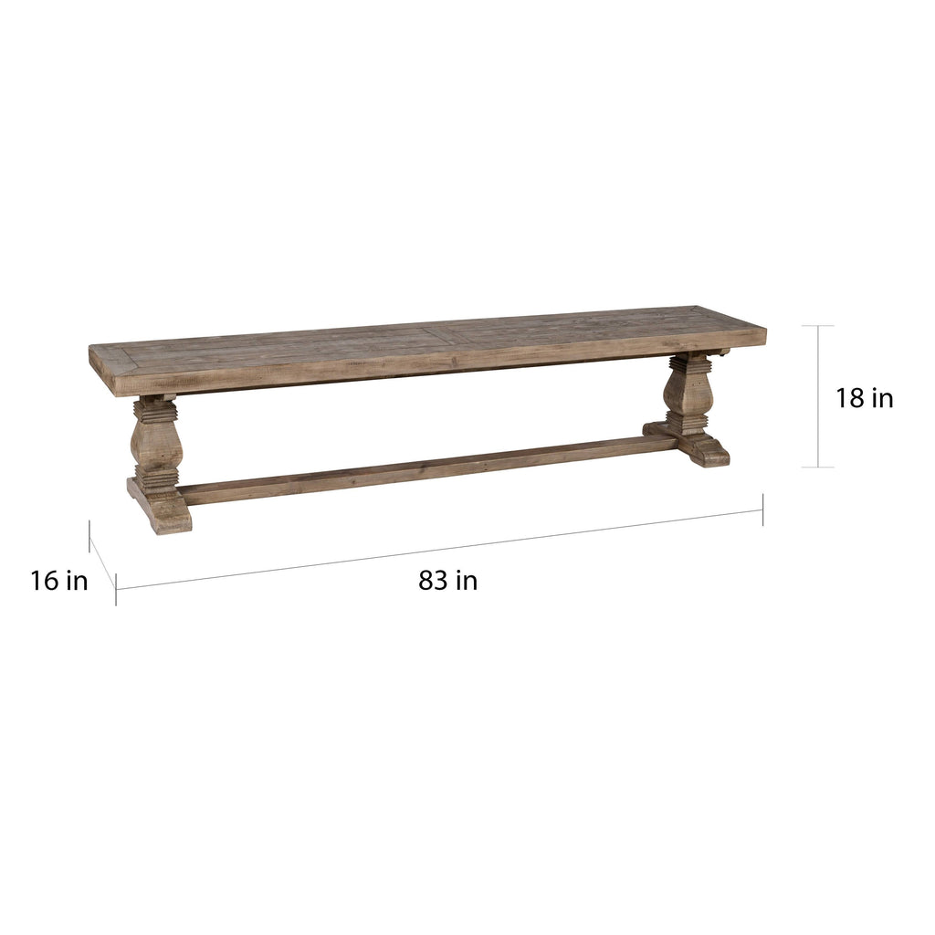 Quincy Backless Dining Bench F20425