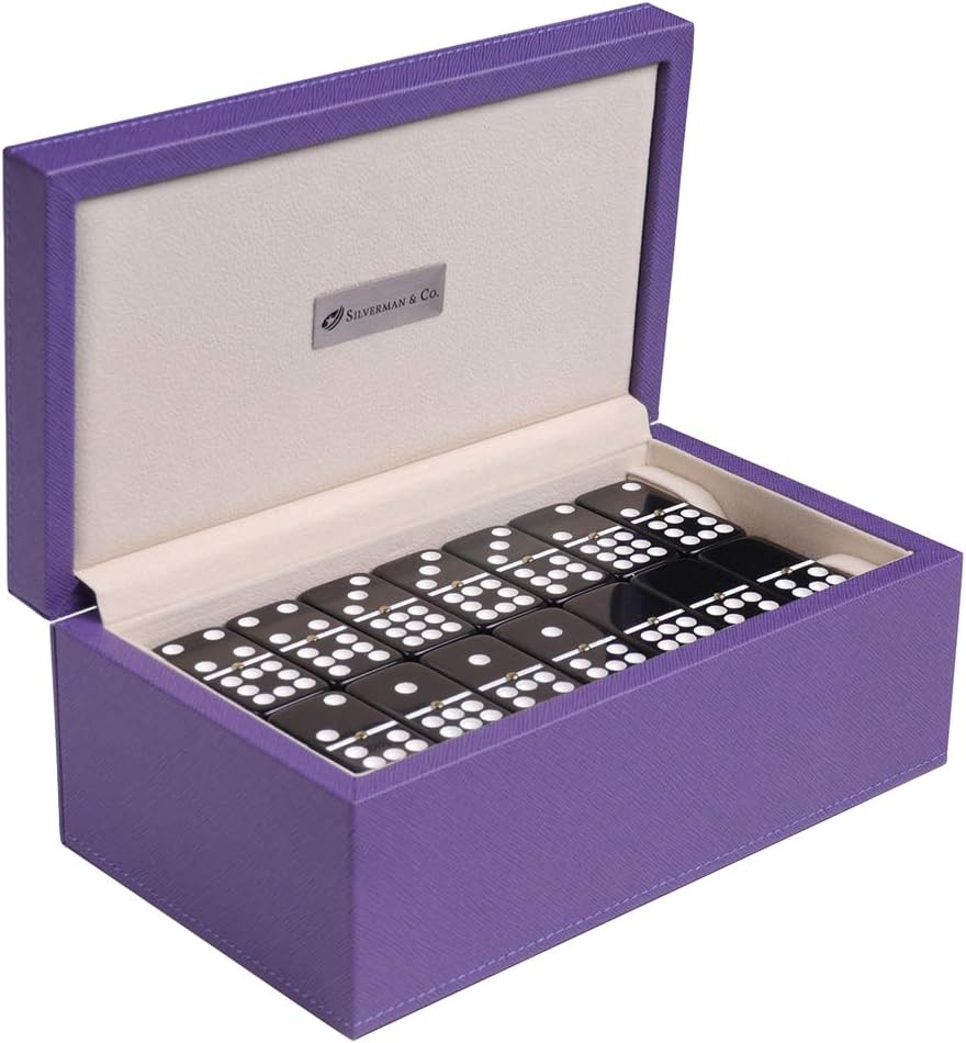 Black Double 9 Domino Set J6460