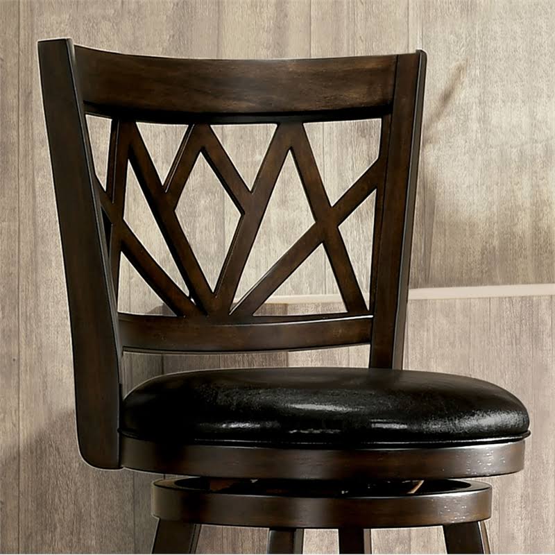 Brown Cherry Swivel Bar Stool N199447