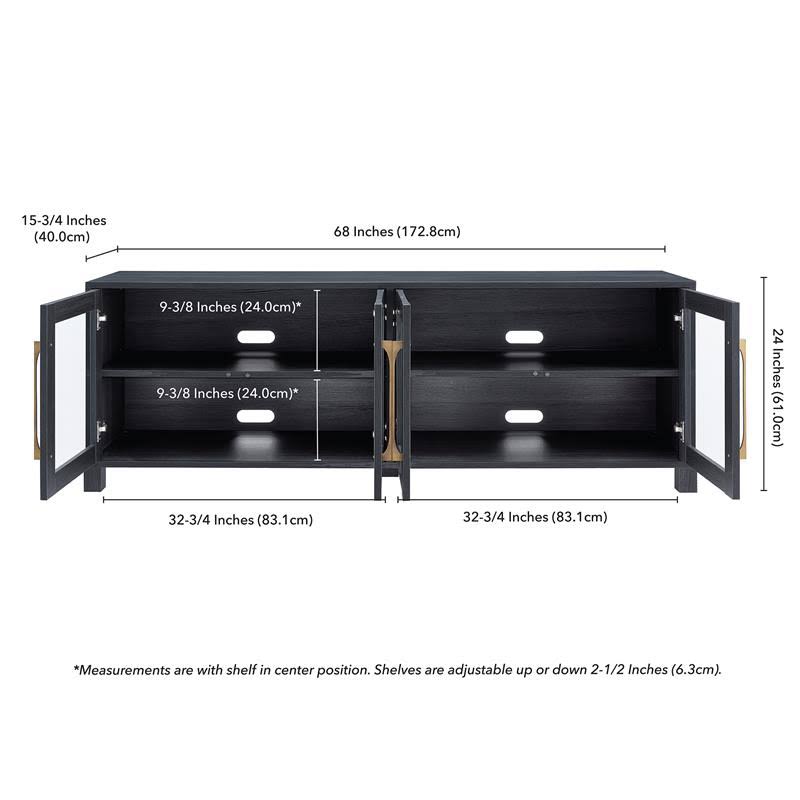 Charcoal Gray TV Stand N9763