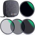 77mm Fixed ND Lens Filter Kit, ND4 ND8 ND64 ND1000 Filter Set with 4-Filter Pouch Y664362